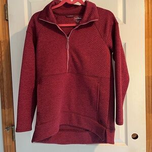 L.L. Bean Red Boxy Sweatshirt
